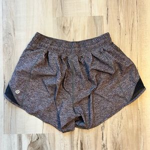 Lululemon gray running shorts. Size 4